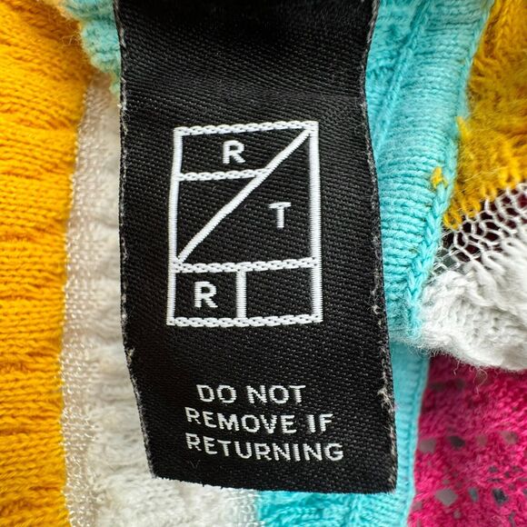 SOLID & STRIPED Medium Aubrey Crochet Knit Maxi Dress Sleeveless Colorful Beach - Picture 7 of 11